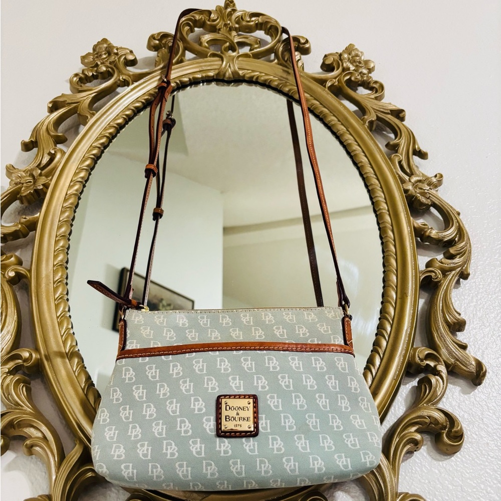 Rare 2010s Dooney & Bourke classic mint green